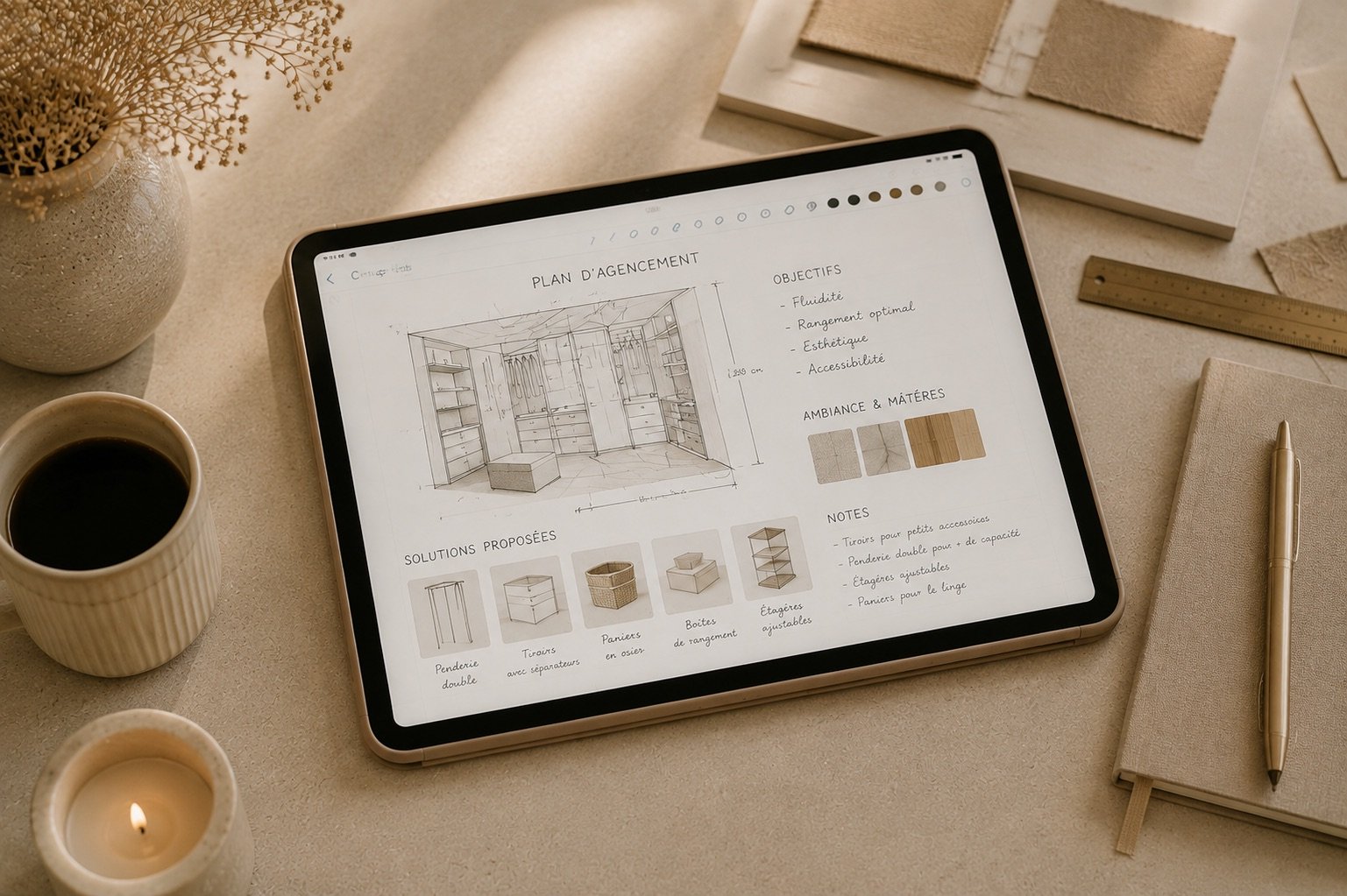 Concevoir le plan sur iPad